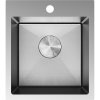 Mexen Solix, 1-komorový nerezový drez 400 x 450 mm, brúsena oceľ, vzor voština, 6401401000-01HC