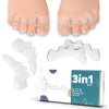Gélový oddeľovač prstov na nohách pre hallux valgus sada 6ks