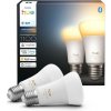 SADA 2x stmievateľných LED žiaroviek Philips Hue WHITE AMBIANCE E27/8,1W/230V 1000-20000K 8720169364868 + záruka 3 roky zadarmo