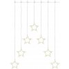 EMOS LED vianočný záves 7 hviezd 67x125 cm vonkajší aj vnútorný teplá biela