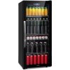 Klarstein Beersafe 7XL, chladnička, 242 l, 5 políc, panoramatické sklenené dvere, nehrdzavejúca oceľ (HEA8-Beersafe7XL-OX)