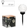 Lampa solárna guľa 15x15x41 cm 45661