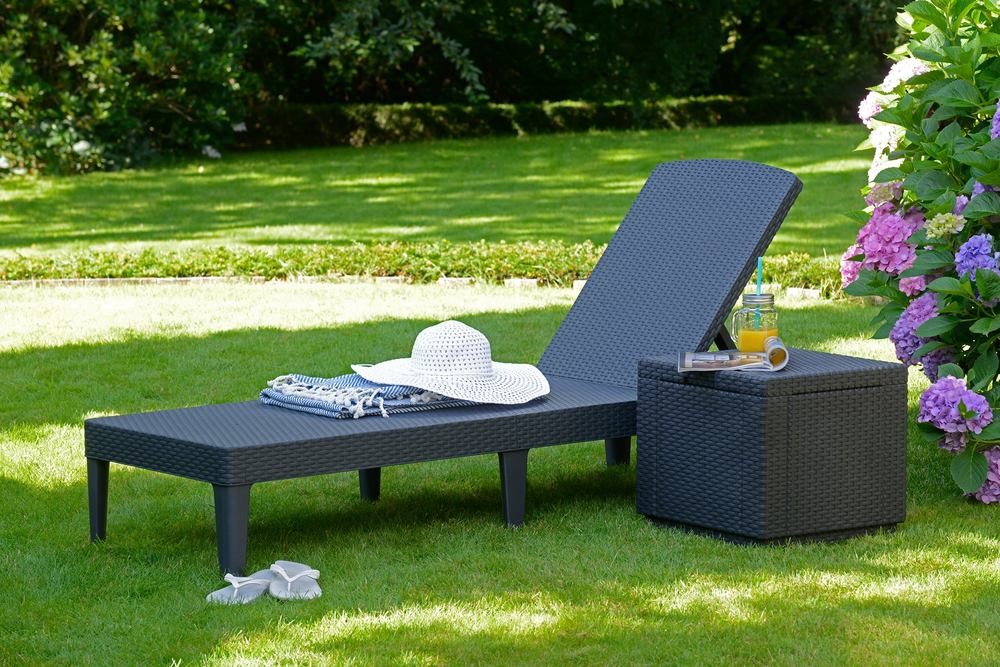 Allibert Jaipur Sun Lounger hnedé