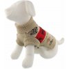 Sveter Dog Fantasy Winter Tale Vianočný pletený so sobmi, XL 65cm