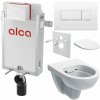 Alcadrain Sada modul na stenu, Geberit WC, sedadlo a tlačidlá M370, biela KAE084