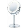 Beurer BS 55 kozmetické zrkadlo / Priemer: 13 cm / 2 zrkadlové plochy / LED svetlo / na batériu (BEU-BS55)