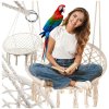 VERK GROUP Hojdacie kreslo závesná hojdačka bocianie hniezdo hojdačka boho pre domácu záhradu