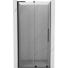 Mexen Velar L, posuvné sprchové dvere do otvoru 90 cm, 8mm číre sklo, čierna matná, 871-090-003-01-70