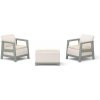 Záhradný nábytok Keter Scandi set dve kreslá + úložný stolík béžovo sivý