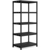 KIS PLUS XL/5 regál 90x60x187cm, 5 políc, čierny