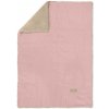 ALBERO MIO Detská velúrová deka Teddy 100x80cm - ružová