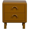 Okrovožltý kovový nočný stolík Rune – WOOOD