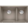 Blanco Subline 430/270-U Silgranit tartufo dřez se zástrčkami InFino (523158)