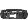 Paracord náramok 3 v 1 - čierny