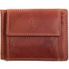 Poyem Kožená dolárovka Poyem Andora 5210 koňaková hnedá