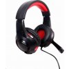 GEMBIRD sluchátka s mikrofonem GHS-U-5.1-01, gaming, 5.1 surround, černo-červená, USB