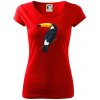 Tukan kreslený - Dámske tričko Pure - XL ( Červená )
