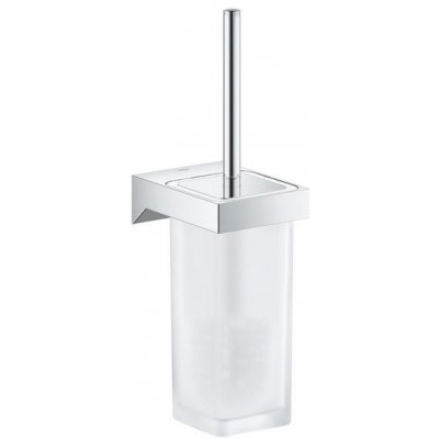 Grohe Selection Cube 40857000 WC kefa nástenná s držiakom sklo chróm