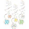 Amscan Dekoračné víry - Happy Birthday Konfety 30