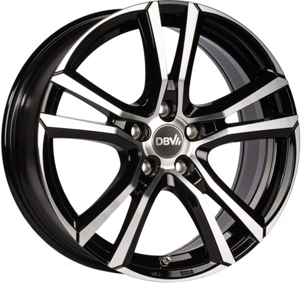 DBV Andorra 7,5x17 5x114,3 ET45 black polished