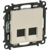 Legrand Slovensko, s.r.o. Valena Life - 753241 - Dátová zásuvka 2xRJ45 Cat.5e UTP - Béžová