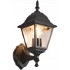 Záhradné nástenné svietidlo Trio čierne E27 60 W