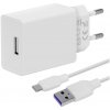 OBAL:ME Cestovná Nabíjačka USB-A 10W + USB-A/USB-C Kábel 1m White