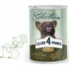 CLUB 4 PAWS Premium Selection - Jemná paštéta s morčacím a jahňacím mäsom 400 g (9435)