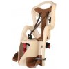 Bellelli Pepe Clamp 2024 Beige brown detská sedačka na bicykel zadná