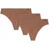 Under Armour Pure Stretch No Show Thong 3 Pack Hue/Brown