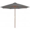 Vonkajší slnečník s drevenou tyčou 300 cm antracitový