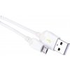 Emos kábel micro USB 1m biely, Quick Charge SM7004W - Prepojovací kábel