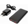 FELLOWES Platinet SET 3v1 Powerbanka 10000 mAh + Nabíjačka 20W Power Delivery, kábel USB-C 1m, čierna PLAPMPB10SETB