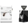 Ascaso Steel UNO PID, White&Wood + Eureka Mignon Classico, CR black
