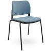 LD SEATING Konferenčná stolička DUO,DU-03-N1, čierna kostra, celočalúnená