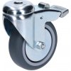 Otočné koliesko s otvorom, priemer 75mm, s brzdou