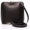 Dámska kožená crossbody kabelka čierna - ItalY Hannah čierna
