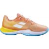Dámska tenisová obuv Babolat, JET MACH 3 CLAY W oranžová,biela,žltá,svetlomodrá, 40 EU