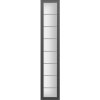 Splendoor Bočný diel, vchodové dvere Moderno antracit metalíza/biely 210 x 39 cm