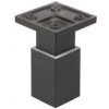 Nábytková nožička FP003, 33x33mm, čierna matná 60mm
