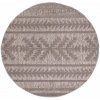 Okrúhly terasový koberec SANTORINI - 411 hnedý Priemer koberca: 160cm