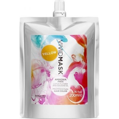 VIVIDMASK YELLOW farebná maska na vlasy bez obsahu amoniaku žltá 200 ml