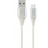 Gembird CC-USB2B-AMCM-1M-BW2 USB 2.0 AM na typ C (AM/CM), 1m, bílo-stříbrný