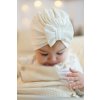 TURBAN z organickej bavlny - Ecru | olioli Vyberte veľkosť: newborn