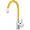 Novaservis Ferro - Drezová batéria s flexibilným ramenom, žltá/chróm - 70710,0ZL