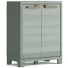 Keter Evoca Planet Outdoor Low 610746 - Bezúdržbová skriňa pre multifunkčné využitie,2-dverová, 2 poličky, nosnosť 30kg/polička, plast šedoz