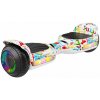 Rebel ZAB0014 Hoverboard LED RGB, 100 kg, 2 x 120 W, biely