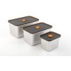 CS SOLINGEN Súprava 3 nádob na potraviny s vekom 550, 1500, 2100 ml