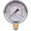 ITALTECNICA Nerezový glycerínový manometer 10 bar so spodným pripojením