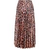 Takoy Panel na plisovanú polkruhovú sukňu polomatný satén leopard MAXI vzor-NS-18139